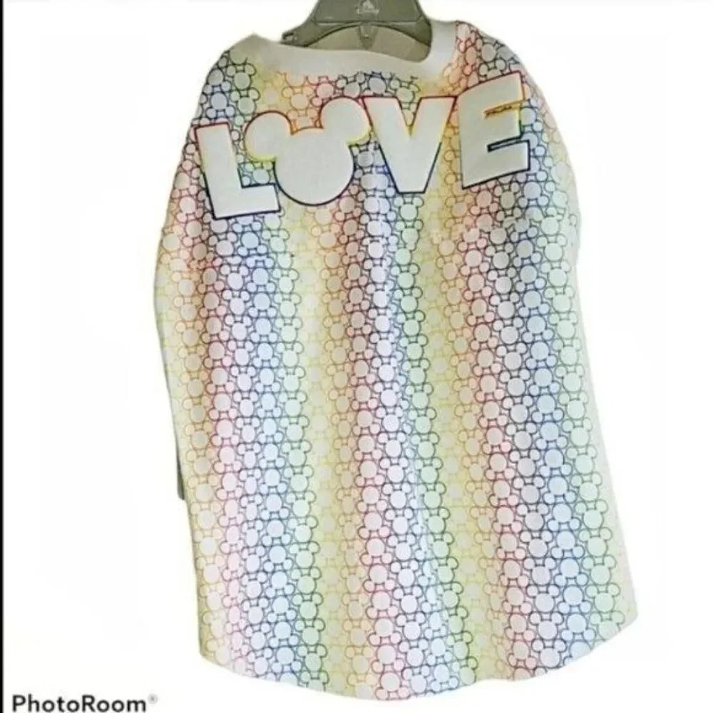 Disney Dog T Shirt Spirit Jersey Pride Rainbow EX Large Top Shirt Mickey Mouse